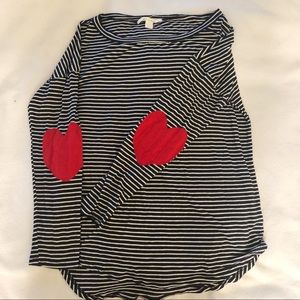 Miami heart elbow patch tee